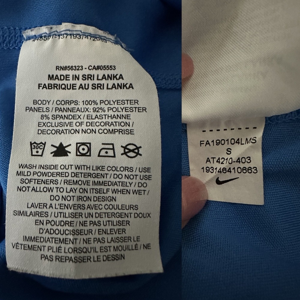 Nike Women's S Blue Dri-FIT Athletic Running Racerback Tank Top AT4210-403 - Picture 12 of 12